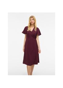 Vila, Damen, Wickelkleid &raquo;VILOVIE S/S WRAP MIDI DRESS - NOOS&laquo; Sommerkleid, Fig, N-Gr, 34 - N-Gr, Fig, Kleid in Midil&auml;nge von Vila
