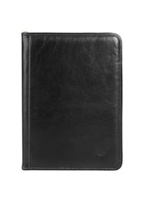 Pike Pik&eacute;, Damen, Dokumententasche echt Leder, Made in Italy, schwarz, schwarz, H&ouml;he 34 cm x Breite 25 cm x Tiefe 2,5 cm