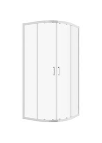 Welltime, Runddusche &raquo;New Trento&laquo; Extrahohe 195cm, mit verbessertem Rollensystem, chromfarben,