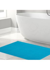 HAMMETEX, Badematte &raquo;rutschfeste Badvorleger&laquo; H&ouml;he 7,5 mm rutschhemmend beschichtet strapazierf&auml;hig einfarbig, 100% Baumwolle, in 2 Gr&ouml;&szlig;en erh&auml;ltlich,