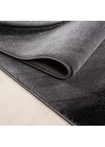 Ayyildiz Teppiche, Teppich &raquo;MIAMI 6590&laquo; rechteckig 12 mm H&ouml;he L&auml;ufer, strapazierf&auml;hig / pflegeleicht/ Kurzflorteppich, Schwarz, Polypropylen, B : 80 