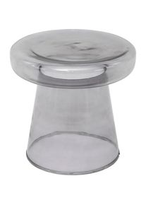 PAROLI, Couchtisch, Grauglas + Grauglas, B/H/T: 40 cm x 40 cm x 40 cm, Grauglas + Grauglas