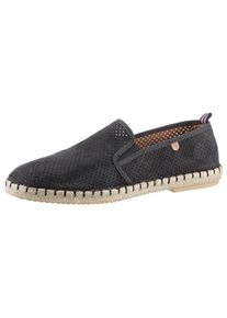 VERBENAS, Herren, Espadrille &raquo;Tom Pacific&laquo; Loafer, Slipper, Sommerschuh, Strandschuh mit Stretcheins&auml;tze, anthrazit, 41, Klassischer Loafer zum 
