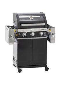 R&ouml;sle R&Ouml;SLE, Gasgrill &raquo;BBQ-Station VIDERO, 25520&laquo; G3-S Schwarz, 3 Brenner, extra Primezone und Seitenbrenner, VARIO+, schwarz,