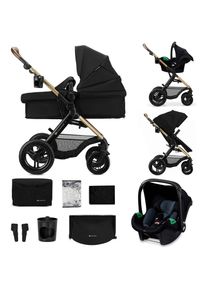 Kinderkraft, Kombi-Kinderwagen &raquo;MOOV 2 XL&laquo; 27 kg mit Luftreifen, schwarz,