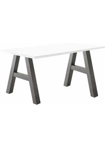 M&auml;usbacher M&auml;usbacher, Schreibtisch &raquo;Mio&laquo;, graphit + wei&szlig; matt, B/H/T: 160 cm x 75 cm x 70 cm, graphit + wei&szlig; matt