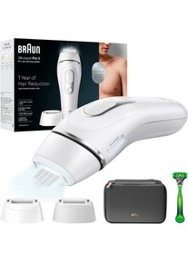 Braun, IPL-Haarentferner &raquo;Silk&middot;expert Pro 5 PL5145&laquo; pro Minute bis zu 125 Lichtimpulse f&uuml;r M&auml;nner, 2 Aufs&auml;tze & 1 Gillette Rasierer, 