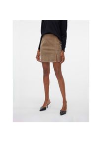 V&eacute;ro Moda Vero Moda, Damen, Minirock &raquo;VMLULA NELLY HR SHORT CRDRY SKIRT NOOS&laquo;, Silver Mink, L (40), Silver Mink, Cord-Minirock von Vero Moda