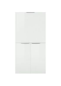 Home Affaire, Unisex, Sekret&auml;r &raquo;Dalia, Schreibtisch, &laquo; PC-Schrank im modernen Design, Breite 70 cm, Made in Italy, wei&szlig; Hochglanz, wei&szlig; Hochglanz, 