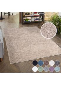 Carpet City, Hochflor-Teppich &raquo;City Shaggy&laquo; rechteckig 30 mm H&ouml;he Auch als L&auml;ufer, Langflor, Uni, Shaggy, flauschig-weich, beige, Polypropylen, B : 