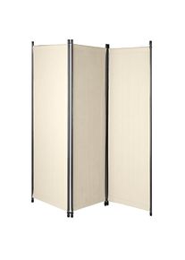 Angerer Freizeitm&ouml;bel, Paravent &raquo;Swingtex&laquo; (B/H): ca. 165x165 cm, elfenbeinfarben, Acryl, Stahl, B/H/T: 165 cm x 165 cm, elfenbeinfarben