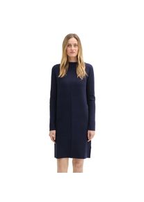 Tom Tailor, Damen, Strickkleid Ohne Taschen mit LENZING ECOVERO , sky captain blue, N-Gr, 42 -N-Gr, sky captain blue, Strickkleid aus atmungsaktiver 