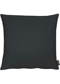 Apelt, Dekokissen &raquo;4362 Rips Uni&laquo; Wasser- und Schmutzabweisend, schwarz + unifarben, Mischgewebe, B/L: 51 cm x 51 cm - 1 Stk., schwarz + unifarben
