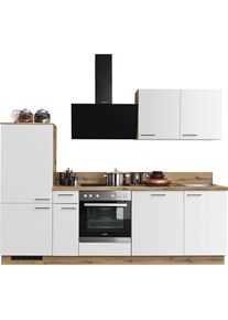 KOCHSTATION, K&uuml;chenzeile &raquo;KS-Scafa, vormontiert, mit h&ouml;henverstellbaren F&uuml;&szlig;en, vormontiert, mit&laquo; Soft-Close, wahl. mit E-Ger&auml;ten inkl. Geschirrsp&uuml;ler,