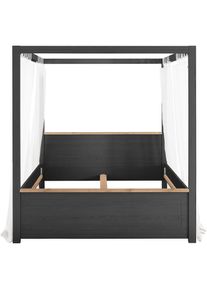 set one by Musterring, Himmelbett &raquo;York Schlafen&laquo; 1 Stk. tlg. Liegefl&auml;che 180 x 200 cm, drei Farbausf&uuml;hrungen, inklusive Gardinenset, Grau Anthrazit +