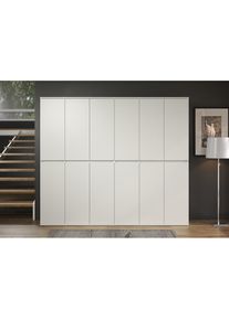 Inosign, Unisex, Garderoben-Set &raquo;Novara&laquo; Komplett-Set, 2 Stk. tlg., Wei&szlig;, Wei&szlig;, Mit dem Flurschrank Novara holst du dir, dank der 32 F&auml;cher mit 24 