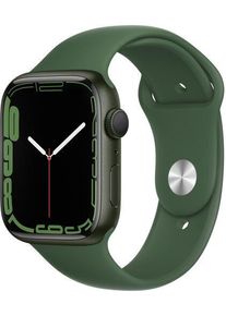 Apple Watch Series 7 Alluminio 45 mm (2021) | GPS | verde | Cinturino Sport Trifoglio