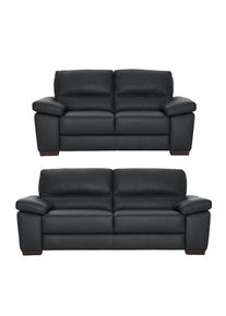 Calia italia, Polstergarnitur &raquo;Gaia, hochwertige Garnitur aus 2-Sitzer und 3-Sitzer, edles Design&laquo; Set, 2 Stk. tlg. Ledergarnitur, in zwei 