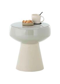 PAROLI, Beistelltisch, creme + creme + creme, B/H/T: 38 cm x 42 cm x 38 cm, creme + creme + creme