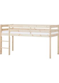 Hoppekids, Spielbett &raquo;ECO COMFORT, Hochbett, in 2 Einzelbetten teilbar&laquo; H&ouml;he 72cm, Farbe & Gr&ouml;&szlig;e & Matratze, Natur, Liegefl&auml;che L&auml;nge Breite: 200 cm x