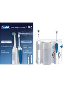 Oral-B, Munddusche &raquo;Oral Health Center&laquo; mit PRO Series 1 elektrische Zahnb&uuml;rste, wei&szlig;, Einzigartige 3in1-Reinigungstechnologie von Oral-B: Oszilliert,