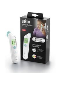 Braun, Fieberthermometer &raquo;TempleSwipe Stirnthermometer​ - BST200&laquo; Geeignet f&uuml;r alle Altersgruppen​: S&auml;uglinge, Kinder und Erwachsene, White- Mint, 