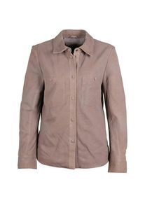 Mauritius, Damen, Langarmbluse &raquo;GWSarie&laquo;, stone, M, Lederbluse von GIPSY by Mauritius, Trachtenmode
