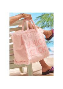 Venice Beach, Damen, Shopper &raquo;Henkeltasche&laquo; Handtasche, Schultertasche, gro&szlig;e Tasche, Tragetasche, Strandtasche, rosa, rosa, Modische Strandtasche in 