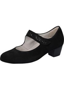 Waldl&auml;ufer Waldl&auml;ufer, Damen, Spangenpumps &raquo;HILARIA&laquo; , Abendschuh, Festtagsschuh, Bequemschuh in Schuhweite G (= weit), schwarz, 8 (42), schwarz, Pumps mit 