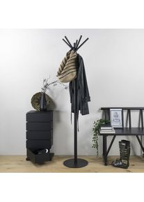 SPINDER DESIGN, Garderobenst&auml;nder &raquo;Sticks&laquo; Metall, Breite 40 cm, schwarz, schwarz, Ma&szlig;e &Oslash;/H 40/181 cm