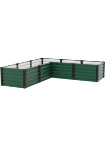 Vitavia, Hochbeet &raquo;Meta In&Out 401 M&laquo; BxTxH: 185x185x40 cm, seegras/schwarz, seegras, B/H/T: 185 cm x 40,3 cm x 185 cm, seegras