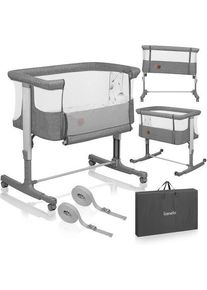 lionelo Aurora 3 in 1 Babybett | grau