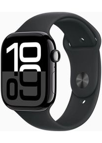 Apple Watch Series 10 Alluminio 46 mm (2024) | GPS | Nero Jet Black | Cinturino Sport M/L | nero