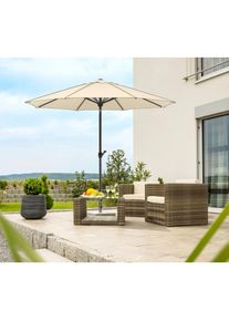 Schneider Schirme, Sonnenschirm &raquo;Adria&laquo; abknickbar, ohne Schirmst&auml;nder, natur, Obermaterial: 100% Polyester, natur