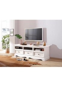 Home Affaire, Lowboard &raquo;Melissa&laquo; Kommode, Breite 160 cm, wei&szlig;, wei&szlig;, FSC -zertifiziertes massives Kiefernholz