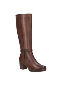 Josef Seibel, Damen, Stiefel &raquo;Gloria 02&laquo; Langschaftstiefel, Reiterstiefel, Komfortschuh mit Blockabsatz, cognacfarben, 39, cognacfarben, Eleganter 
