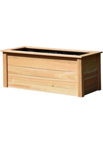 Dobar, Hochbeet Gr&ouml;&szlig;e L, FSC -zertifiziertes Douglasienholz, wetterfest impr&auml;gniert, Natur, Holzwerkstoff, B/H/T: 60 cm x 65 cm x 150 cm, Natur