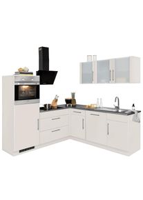 Wiho-K&uuml;chen wiho K&uuml;chen, Winkelk&uuml;che &raquo;Cali&laquo; ohne E-Ger&auml;te, Stellbreite 210 x 220 cm, K&uuml;che: natur + Korpus: cashmerefarben + Arbeitsplatte: Granit grau,