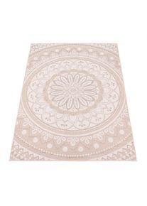 Paco Home, Teppich &raquo;Brescia 471&laquo; rechteckig 4 mm H&ouml;he Flachgewebe, modernes orientalisches Design, In- und Outdoor geeignet, sand, Polypropylen, B : 