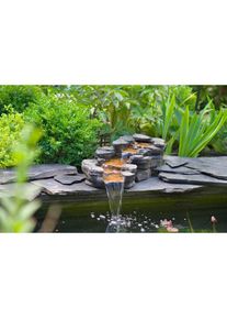 Ubbink, Wasserfall &raquo;Cazoria&laquo;, silberfarben, Polyresin, silberfarben