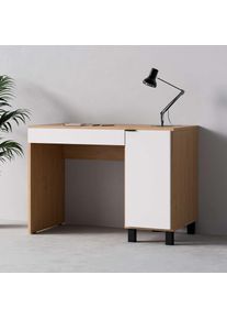 VOX, Schreibtisch &raquo;SIMPLE Computertisch mit Stauraum, langlebige und stabile Qualit&auml;t&laquo; B/T/H: 110/55/86, 7 cm, B&uuml;rotisch mit Schublade & Schrank in 3 