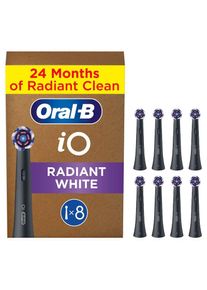 Oral-B, Aufsteckb&uuml;rsten &raquo; iO Strahlendes Weiss&laquo; fortschrittliche Plaque-Entfernung, Poliereins&auml;tze zur Zahnaufhellung, schwarz, ZAHN&Auml;RZT/INNEN 