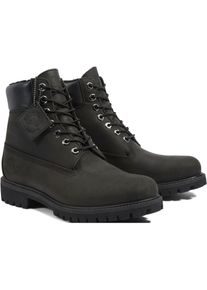 Timberland, Herren, Schn&uuml;rboots &raquo;6 in Premium Fur/Warm Lin&laquo; Winterstiefel, Schn&uuml;rstiefel, Winterschuhe, wasserdicht, gef&uuml;ttert, schwarz, 40, schwarz, 