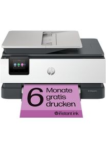 HP, Multifunktionsdrucker &raquo;OfficeJet Pro 8132e&laquo; 3 Monate gratis Drucken mit Instant Ink inklusive, grau, 6 Monate gratis drucken mit HP Instant Ink. 