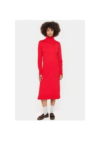 Saint Tropez, Damen, Strickkleid &raquo;MilaSZ Roll Neck Long Dress&laquo;, Racing Red, N-Gr, XS (34) -N-Gr, Racing Red, Hochwertige Viskosemischung garantiert 