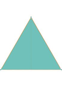 BENT, Sonnensegel &raquo;Zip-Canvas&laquo;, mint / RV orange, Sonnensegel