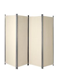 Angerer Freizeitm&ouml;bel, Paravent &raquo;Swingtex, TOPSELLER!&laquo; (B/H): ca. 220x165 cm, elfenbeinfarben, Acryl, Stahl, B/H/T: 220 cm x 165 cm, elfenbeinfarben