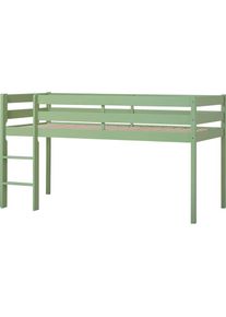 Hoppekids, Spielbett &raquo;ECO COMFORT, Hochbett, in 2 Einzelbetten teilbar&laquo; H&ouml;he 72cm, Farbe & Gr&ouml;&szlig;e & Matratze, Gr&uuml;n, Liegefl&auml;che L&auml;nge Breite: 200 cm x 