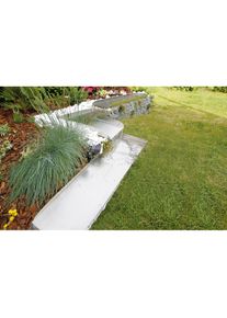 Ubbink, Bachlauf &raquo;Wolga&laquo; 90&deg; Ecke rechts, silberfarben, Edelstahl, silberfarben