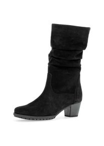 Gabor, Damen, Stiefel &raquo;Palma&laquo; , Tricherabsatz, Businessstiefel mit Innen-Rei&szlig;verschluss, schwarz, 42, schwarz, Stiefel mit gerafftem slouchy Schaft